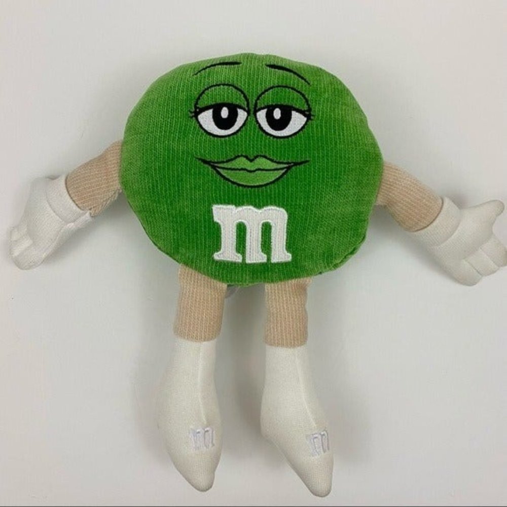 Mars M&M’s World Green Character M&M Knit Plush